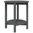 vidaXL Salongbord grå Ø 55x60 cm heltre furu