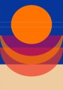 Geometric Sunset Plakat Plakat / 50x70cm