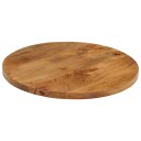  Bordplate Ø 60x2,5 cm rund heltre mango