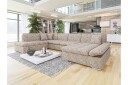 Zumar Sofa med Sjeselong og Divan 4 seter   Flerfarget/Beige