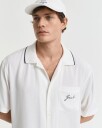 Gant Relaxed fit kortermet viskoseskjorte EGGSHELL XL