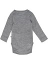 Hummel Grey Melange Mini Ull Rib Body L/S 56
