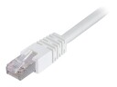 Deltaco Koblingskabel - RJ-45 (hann) til RJ-45 (hann) - 50 cm - FTP - CAT 6 - hvit