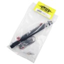 Yeah Racing TRX4-058BK Aluminum Alloy Tow Hook Rear Bumper w/ LE