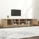 vidaXL TV-benker 2 stk sonoma eik 80x35x36,5 cm konstruert tre