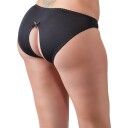 Cottelli Bunnløs Truse med Blonde Plus Size Svart   - Svart - 2XL