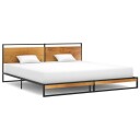 vidaXL Sengeramme metall 200x200 cm