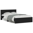 vidaXL Sengeramme med hodegavl svart 135x190 cm 8721012247222