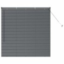  Vindu Persienne med gardiner Manual Mørke grå Aluminium