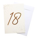 18 År Kjempestort Gratulasjonskort med Konvolutt i A4 Format