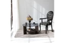 Mumondo Sofabord 75 cm Svart/Mørkebrun - Hanah Home