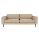 Rowico Home Braden 3-seters sofa Lys beige/eik 216 x 87 78 cm Beige