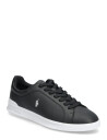 Polo Ralph Lauren Heritage Court Ii Leather Sneaker   Black   35.5