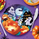 Papirtallerkener Halloween-fest - 6-pakning