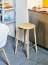 Hay Soft Edge 32 Low Bar Stool Water based Lacquered Oak