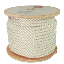 Tau Polyester - Hvit - 16 mm - 53m - Spole