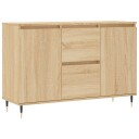 vidaXL Skjenk sonoma eik 104x35x70 cm konstruert tre
