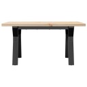  Salongbord Y-ramme 80x50x40,5 cm heltre furu og støpejern 3282772