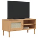 vidaXL TV-benk SENJA rotting-utseende brun 106x40x49 cm heltre furu 8721012134560