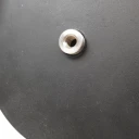Gummiert magnet Ø 135mm 55 kg styrke Med innvendige gjenge for M8 bolt