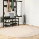 Teppe HUARTE kort luv mykt og vaskbart beige Ø 200 cm