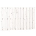  Veggmontert sengegavl hvit 140x3x90 cm heltre furu