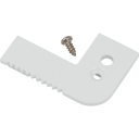 Ansell Lighting endestykke trappekant med hull 26,3x68 mm hvit