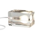 Design House Stockholm  Lightning Block lampe klar/hvit