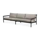 Ethnicraft Jack 3 seters soffa Black/Mocha