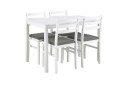 Other Brand Lumino Spisegruppe 110 Cm + 4 Spisestoler   Hvit