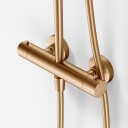 Semplice SRL10 S03 Termostatsett Rain Deluxe RHB30 Ø30cm PVD Børstet Kobber
