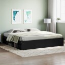 vidaXL Sengeramme svart 200x200 cm 8721012158443