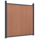  Gjerdepanel WPC grå 180x186 cm