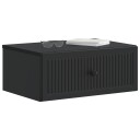  Nattbordskap 2 pcs Svart 49 x 34,5 x 20 cm Konstruert tre