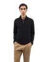 Tiger of Sweden Travis Wool/Cashmere Half Zip Black