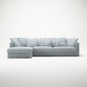 Decotique Le Grand Air 3 Seter Sofa Lin Divan Venstre Nordic Sky
