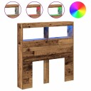 Hodegavl skap med LED gammelt tre 100x17x102 cm