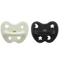 Hevea Smokker 3-36 Md. 2-pack Naturgummi Isete fjord Hevea 3-36 md Smokk Grå Svart