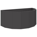 vidaXL Plantekassed Svart 90 x 45 x 35 cm Stål
