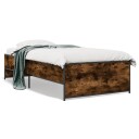  Sengeramme røkt eik 100x200 cm konstruert tre og metall 8721012987647
