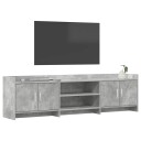  TV skap 168 x 33 x 47 cm Betonggrå Konstruert tre