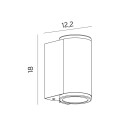 Norlys - Mandal Utendørs Vegglampe Up/Down Galvanisert