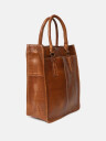 Re:Designed by Dixie Halma veske med bærehåndtak i skinn Walnut