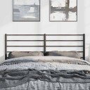 vidaXL Sengegavl i metall svart 150 cm