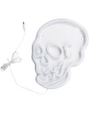 Skjeletthode LED Neon Skilt 25x32,5 cm