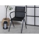 Venture Home Alina hagestol stabelbar svart . 1648575-01-0 1648575-02-0