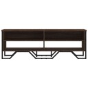  TV-benk brun eik 122x34x41 cm konstruert tre 848573