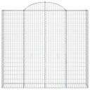 vidaXL Gabionkurver buede 3 stk 200x30x180/200 cm galvanisert jern