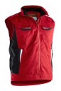 Jobman 7517 Vest rød, fôret Rød, Klær