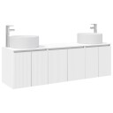 vidaXL Baderomsskapsett 3 stk. Hvit 49,5 x 44,5 x 65,5 cm